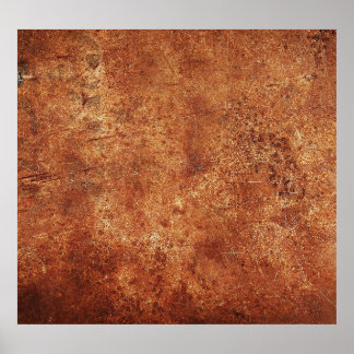 Old Grunge Rustic Metal Texture Poster