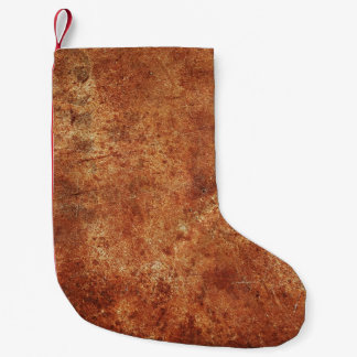 Old Grunge Rustic Metal Texture Small Christmas Stocking
