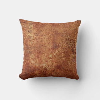 Old Grunge Rustic Metal Texture Throw Pillow