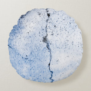 Old grunge wall textureabstract, ancient, antique, round pillow