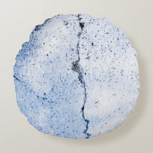 Old grunge wall textureabstract, ancient, antique, round pillow (Front)