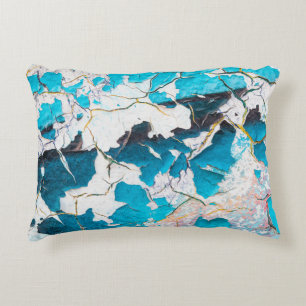 Old grunge wall textures and backgroundsearthquake accent pillow