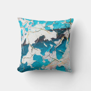 Old grunge wall textures and backgroundsearthquake throw pillow