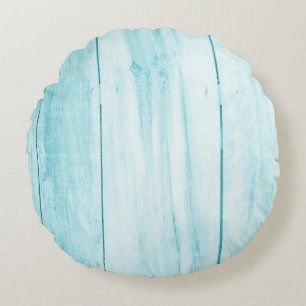 Old grunge wood plank texture background. Vintage Round Pillow