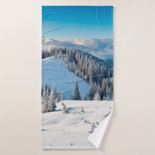 Old grunge wooden texture or background with termi bath towel