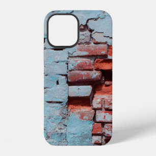 Old grungy brick wall with natural defects. Scratc iPhone 12 Case