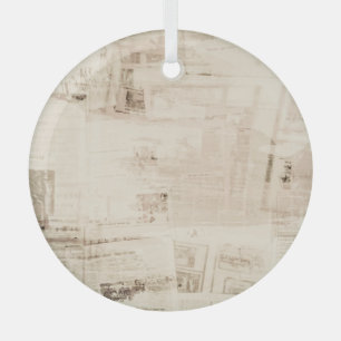 Old grungy paper texture background. glass ornament