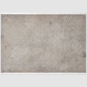 Old Grungy Vintage Newspaper Grey Tissue Paper