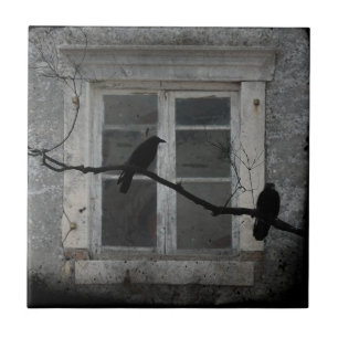 Old Grungy Window Tile