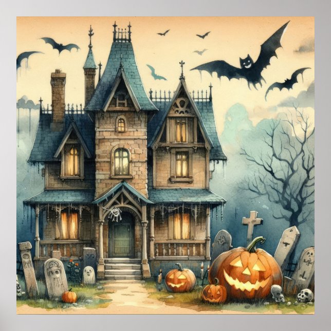 Old Halloween Art Poster (Front)