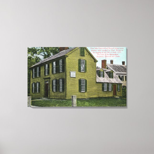 Old Hancock Clark House View # 2 Canvas Print (Front)