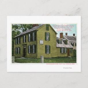 Old Hancock Clark House View # 2 Postcard