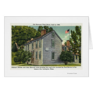 Old Hancock Clark Vue de la maison, Paul Revere Ro