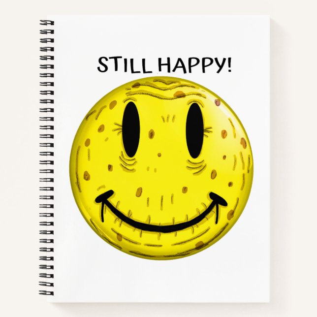 OLD HAPPY FACE. OLD BUT STILL HAPPY NOTEBOOK (Front)