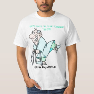 Old, happy man on Enerlife T-Shirt