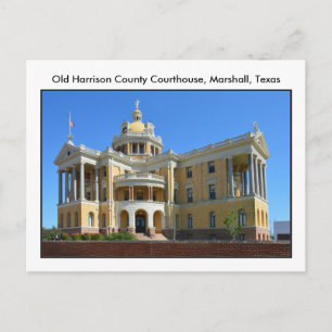 Old Harrison County Courthouse, Marshall, Texas Postcard