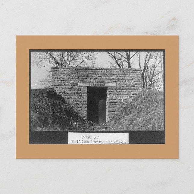 Old Harrison Tomb postcard (Front)