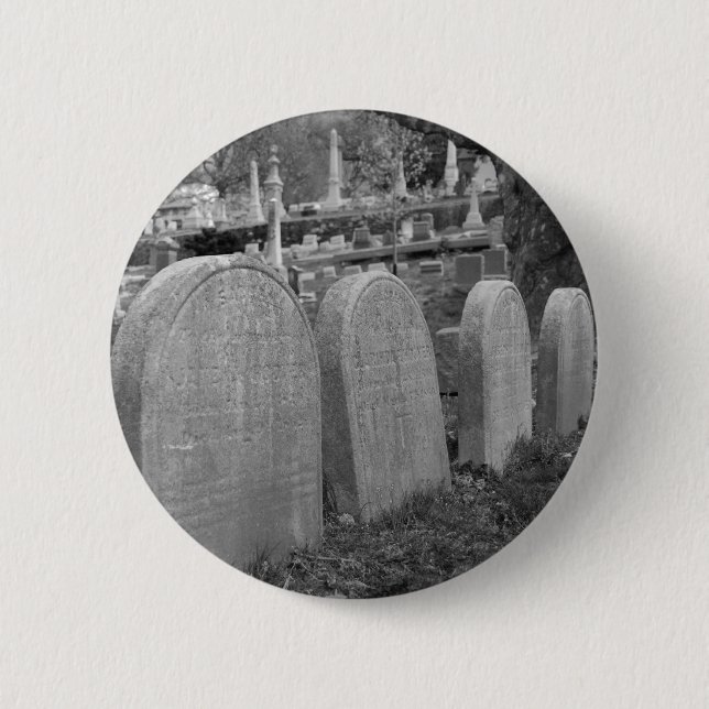 old headstones 2 inch round button (Front)