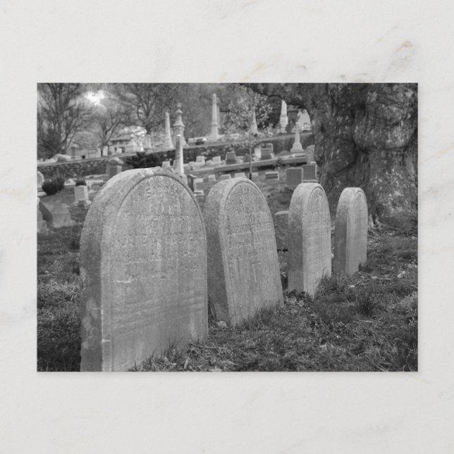 old headstones postcard (Front)