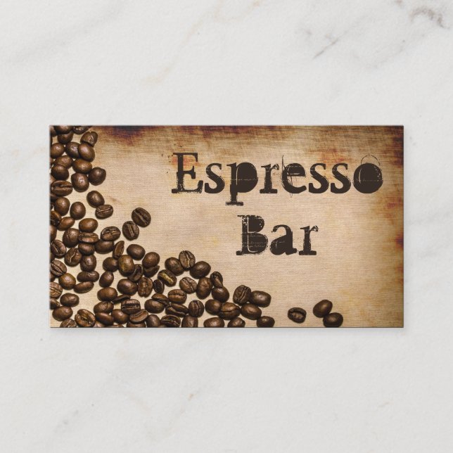 Old Hessian Espresso Bar - Business Card (Front)