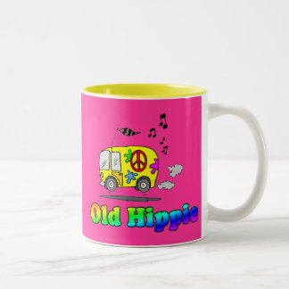 Old Hippie Bus Two-Tone Coffee Mug