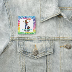 Old Hippie Hippy Tie Dye Class Reunion  Name Tag