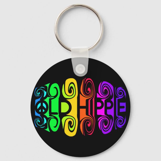 OLD HIPPIE key chain (Front)