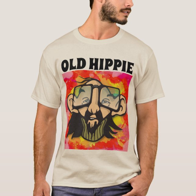 OLD HIPPIE MEN'S T-SHIRTS (Front)