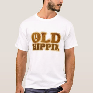 Old Hippie Peace Sign T-Shirt