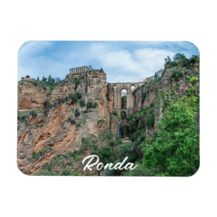 Old historic bridge in Ronda, Spain Magnet