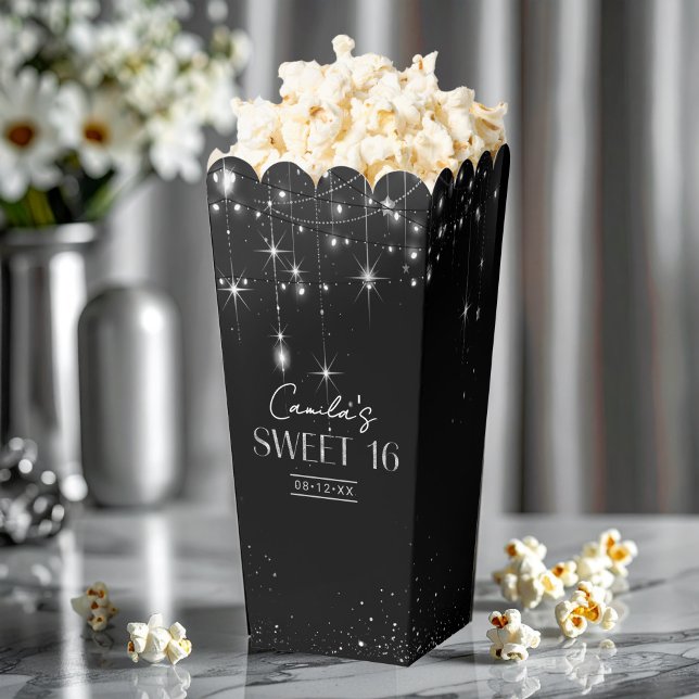Old Hollywood B & W Sweet 16 ID1108 Favor Box (Creator Uploaded)