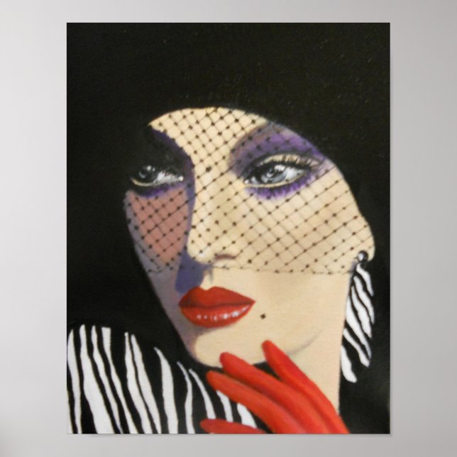 Old Hollywood Beauty Poster (Front)