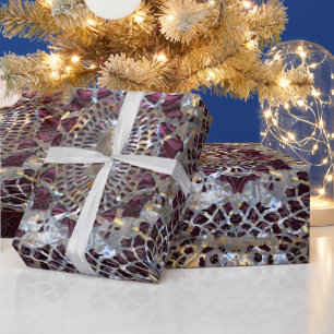 Old Hollywood Chic Elegant Amythesa Wrapping Paper