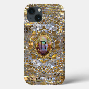 Old Hollywood Chic Elegant Monogram iPhone 13 Case