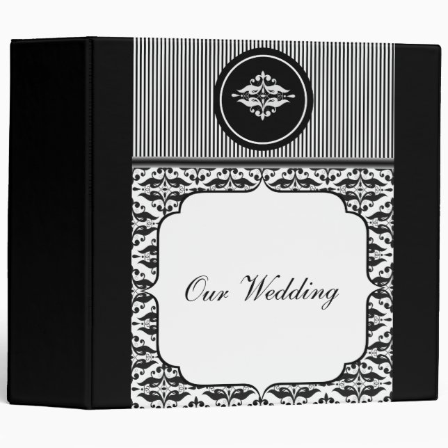 Old Hollywood Damask Binder (Front/Spine)