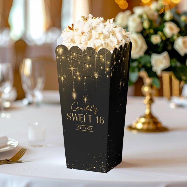 Old Hollywood Glam Sweet 16 ID1108 Favor Box (Creator Uploaded)