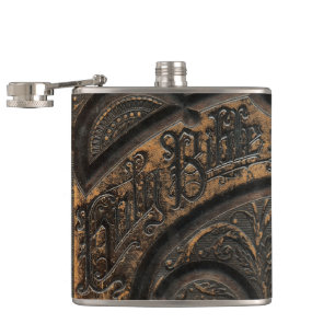 Old holy bible hip flask