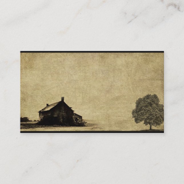 Old homestead- Prim Biz Cards (Front)