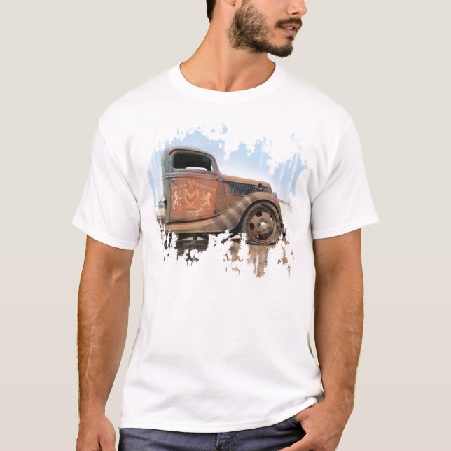 Old Hot Rod Shop Truck T-shirt (Front)
