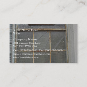 Old House And Window Business Card
