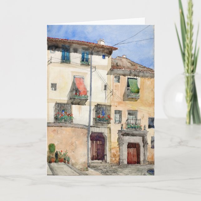 Old House at Segovia, Spain | Cass Gilbert Card (Front)