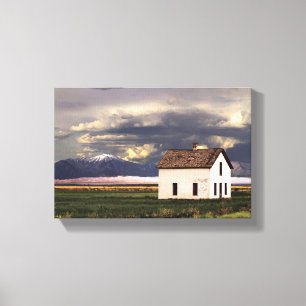 Old House at the Great Sand Dunes in Colorado 12x8 Canvas Print