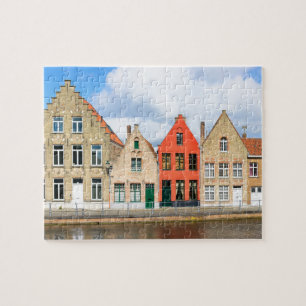 Old houses in Bruges, Belgium Jigsaw Puzzle