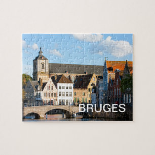 Old houses in Bruges, Belgium Jigsaw Puzzle