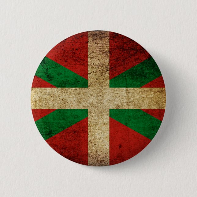 Old Ikurriña 2 Inch Round Button (Front)