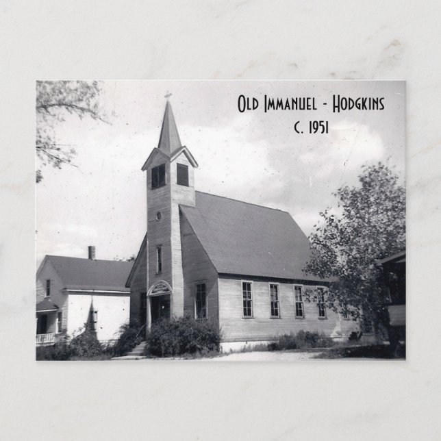 Old Immanuel - Hodgkins Postcard (Front)