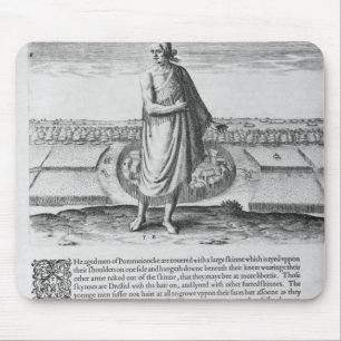 Old Indian Man in his Winter Garment Mouse Pad