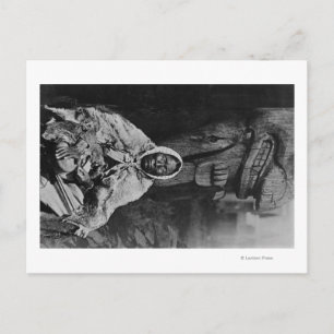Old Indian Witch Doctor in Alaska Photograph Postcard