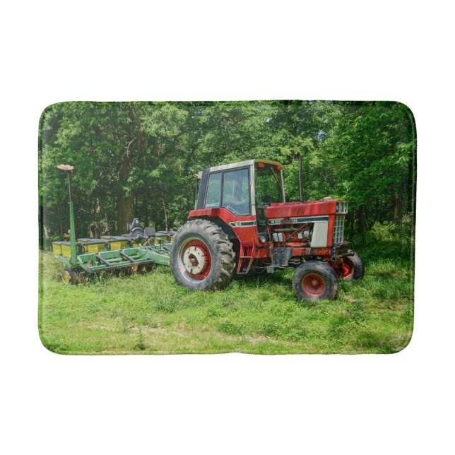 Old International Tractor Bath Mat (Front)
