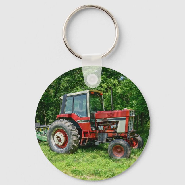 Old International Tractor Keychain (Front)